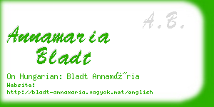 annamaria bladt business card